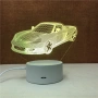 3D LED нощник „Кола" с 7 цвята и дистанционно, снимка 2