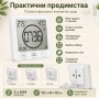 Водоустойчив дигитален часовник с термометър влагомер и таймер за баня LED електронен електронен, снимка 3