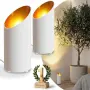 Нов LED прожектор за насочено осветление нагоре (комплект от 2 броя), бял, 6 W, подова лампа, снимка 1