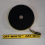 OFF-WHITE декоративен ластик жълт с черно лого 30мм, снимка 1