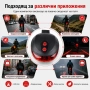 Задни светлини за велосипед LED лазер стоп за колело на батерии безопасност на пътя при колоездене, снимка 3