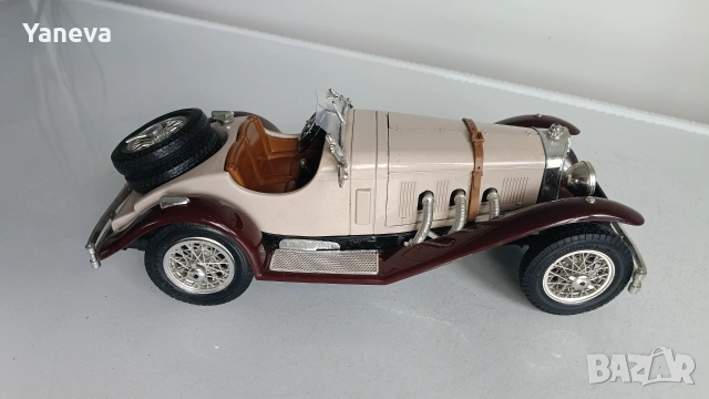 Mercedes-Benz SSK 1928 в мащаб 1:18, произведен от италианската компания Bburago. 