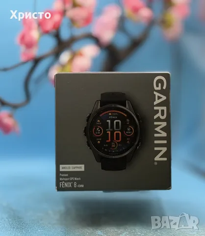 НОВ!!! Смарт часовник GARMIN Fenix 8, 43mm, AMOLED Sapphire, Carbon Gray, снимка 4 - Смарт часовници - 55629050