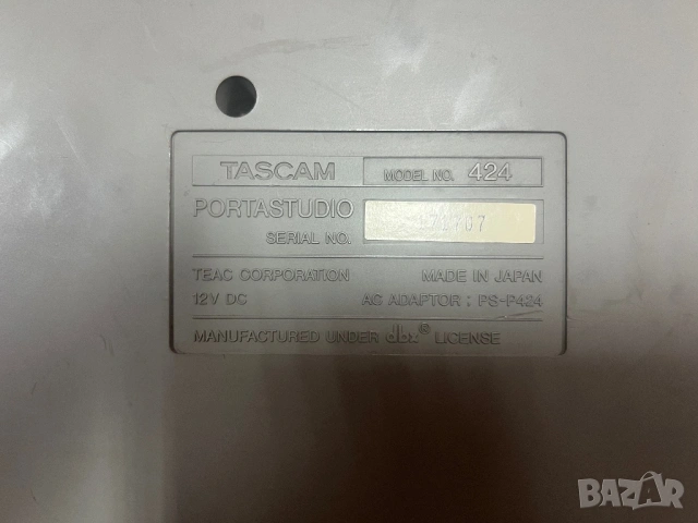 Tascam Portastudio 424, снимка 7 - Декове - 54172379