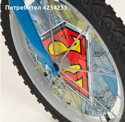 Детски велосипед Superman , снимка 3 - Детски велосипеди, триколки и коли - 55251485