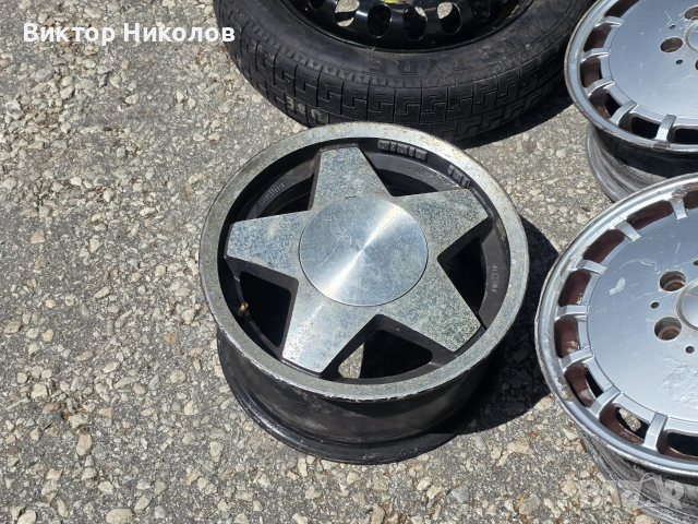 Лети джанти за Mercedes 15" 5x112 (W201 / W124) - 6Jx15 ET49 и Резервна гума патерица за 155/70/R17 , снимка 4 - Гуми и джанти - 55089729