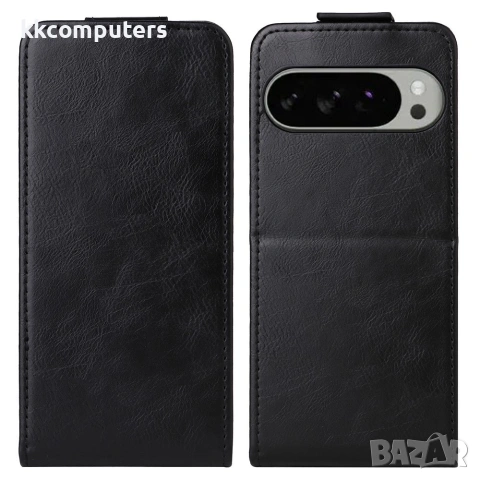 Google Pixel 10 Pro XL Калъф - Вертикален флип, Стойка, Картодържател, 4 цвята
