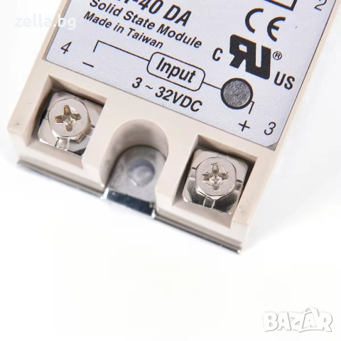 Полупроводниково реле (SSR) SSR-40DA 40A 24-380VAC за PLC микроконтролери управление на мотори 10448, снимка 4 - Друга електроника - 54703193