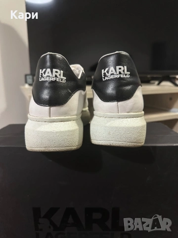 Бели маратонки Karl Lagerfeld, снимка 4 - Маратонки - 54825814