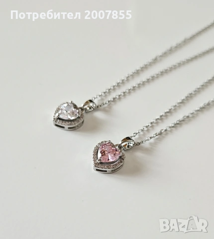 Комплект пръстен и колие с кристали , снимка 5 - Бижутерийни комплекти - 53995749