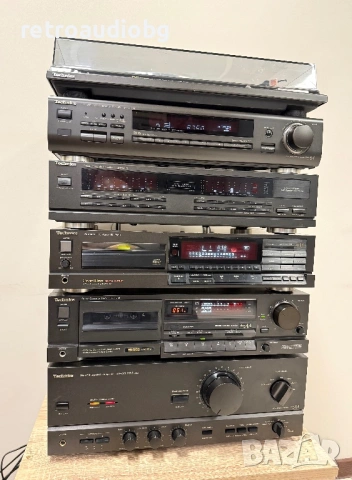 🔈Ретро аудио система - сет TECHNICS - усилвател, сд плеър, дек, тунер, еквалайзер, грамофон,колони, снимка 6 - Аудиосистеми - 54150003