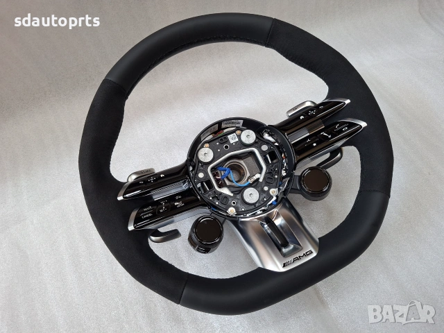 Нов Оригинален Волан Алкантара AMG Mercedes W206 W223 W213 W257 W167 W254 63 65 C63 E63, снимка 2 - Части - 55283156