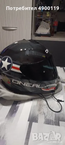 Мото каска O'NEAL Challenger Wingman Black – Размер XL + Тъмен Визьор, снимка 2 - Аксесоари и консумативи - 55640031