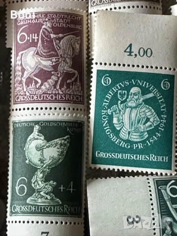 Лот пощенски марки GROSSDEUTSCHES REICH 1941-1944, снимка 5 - Филателия - 55528073
