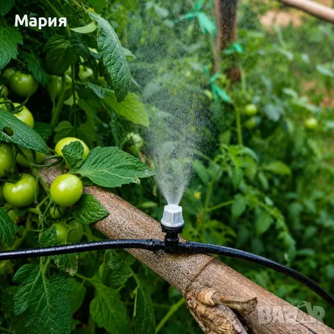 Капково напояване за градина, тераса, балкон и охлаждане - Водна завеса 15м с 15 дюзи, снимка 8 - Напояване - 55614750