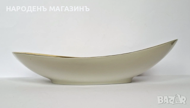 ESCHENBACH - Немски порцелан голяма фруктиера с дълбочина с формата на гондола цветя купа, снимка 4 - Други ценни предмети - 54229514