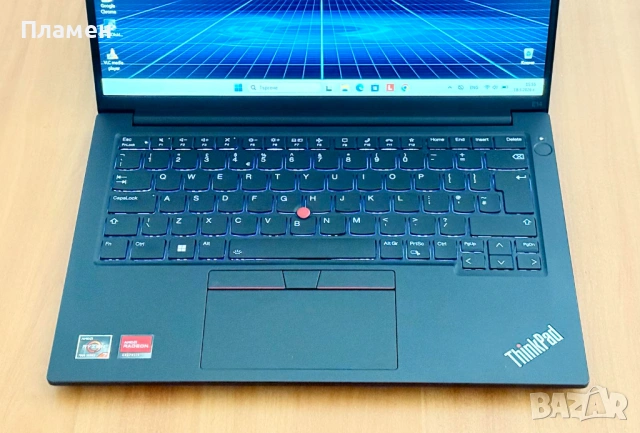 14" IPS FHD+ \ Ryzen 7 7730U \ Lenovo ThinkPad E14 Gen 5 \ 16GB RAM \ 512GB SSD\ 4GB VRAM, снимка 5 - Лаптопи за работа - 54594388