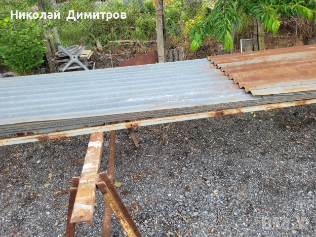 Продавам поцинкована вълнообразна ламарина 6х1,1 метра дебелина 0,6-0,8 мм
