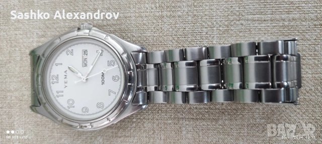 Рядък YEMA Marine 100m – Seiko Era – Сапфир кристал и масивна ZRC верижка , снимка 13 - Мъжки - 50823219