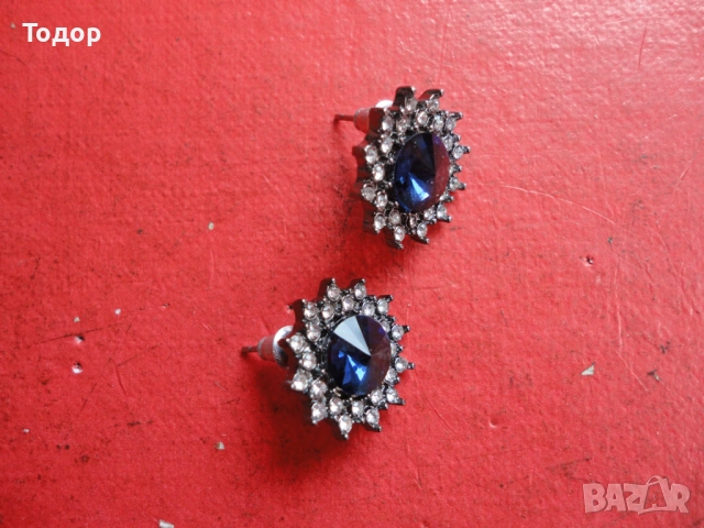 Страхотни обеци с камъни 4 , снимка 2 - Обеци - 54088842