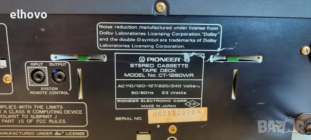 Дек Pioneer CT-1280WR, снимка 10 - Декове - 55554830