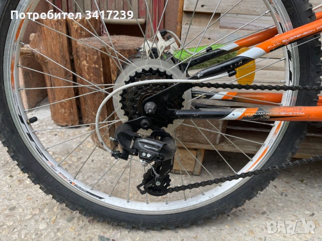 Детски / юношески велосипед Sprint 24” full suspension, дискови спирачки, снимка 5 - Велосипеди - 54398811