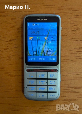 Nokia C3-01 Touch and Type, отлично състояние, сребърен, 5 MP камера, USB порт, снимка 2 - Nokia - 55094880