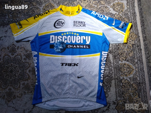 Nike Discovery Channel Stars – къс ръкав джърси, размер XL, снимка 4 - Спортна екипировка - 54099477