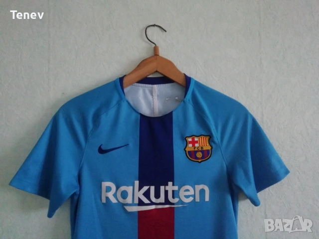 Nike Barcelona Pre-Match оригинална мъжка тениска фланелка Барселона , снимка 3 - Тениски - 38925274