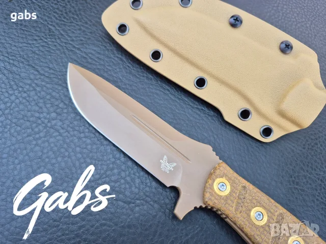 Нож Benchmade Fixed Adamas 375FE-1,Sibert Design,CPM CruWear ,фултанг, снимка 7 - Ножове - 55561457