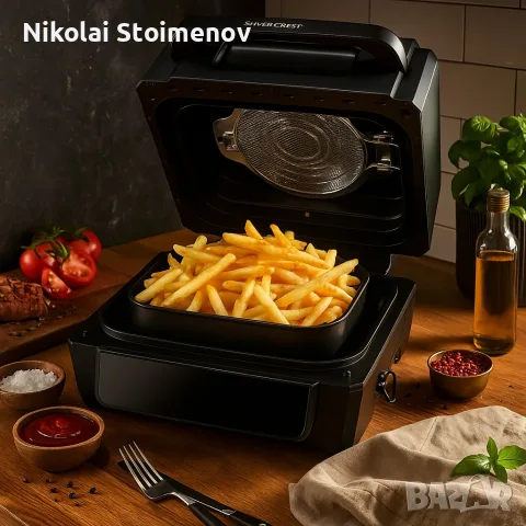Уред 2 в 1 SilverCrest Air Fryer with Grill – хрупкаво, вкусно и без мазнина