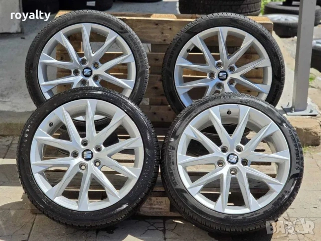 5х112 18 цола Джанти Оригинални SEAT Leon FR 5x112 Подходящи също за VW Golf Caddy Touran и другите , снимка 4 - Аксесоари и консумативи - 55010818
