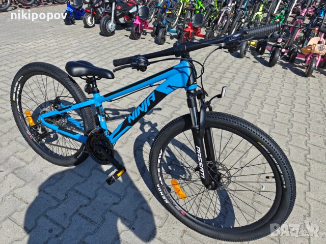 BG Алуминиев велосипед 26" NINJA син, снимка 4 - Велосипеди - 54335005