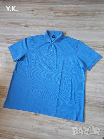 Оригинална мъжка тениска с яка Hugo Boss, снимка 2 - Тениски - 55276523
