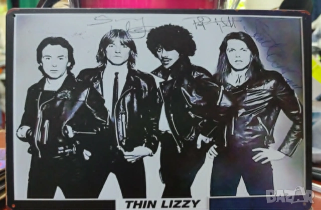 Thin Lizzy -метална табела(плакет)
