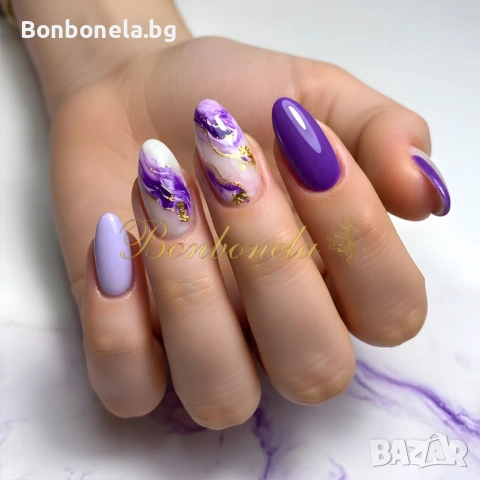 Самозалепващи изкуствени нокти Press On Nails, снимка 16 - Продукти за маникюр - 53033355