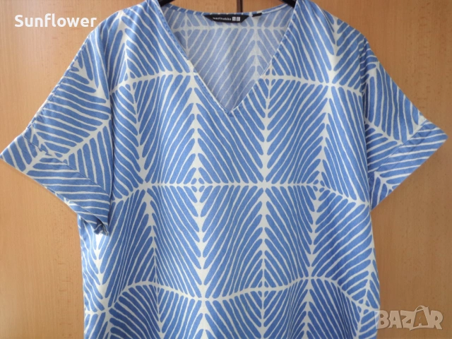 Дамска блуза Marimekko x Uniqlo, размер M , снимка 5 - Корсети, бюстиета, топове - 51790698