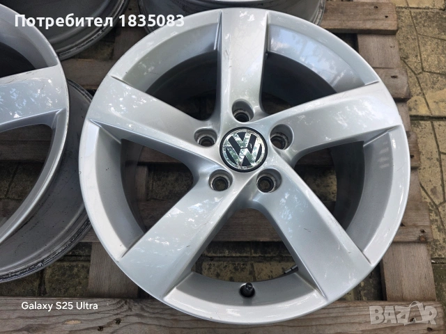 Лети джанти 16ки 5х112 VW, снимка 6 - Гуми и джанти - 55262193