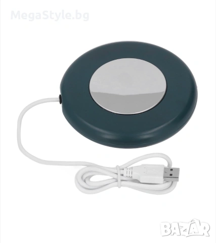 Нагревател за чаши, 10W, 55C, ABS и алуминиева сплав, зелен, снимка 3 - Други - 55276735