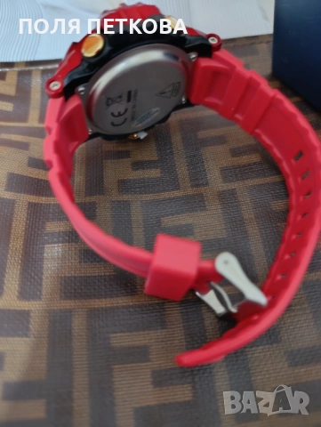 Червен часовник, снимка 3 - Мъжки - 53960647