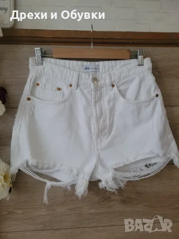 Къси бели панталони ZARA 