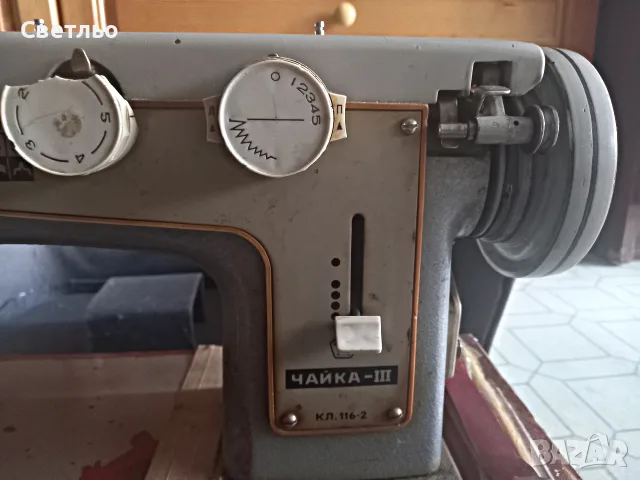 Шевна машина Чайка 3 КЛ. 116-2, снимка 3 - Шевни машини - 55414249