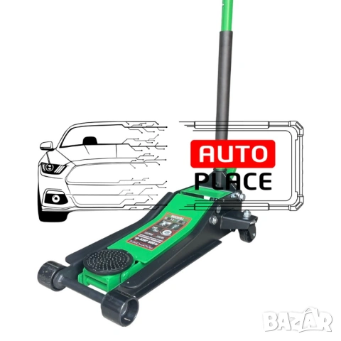 Нископрофилен крик крокодил 4 тона с две помпи и педал 75 – 505 мм ROCKFORCE, снимка 6 - Други инструменти - 54026361