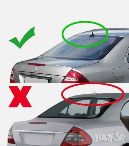 Спойлер за задно стъкло Mercedes E-class w211 (02-07) черен глнац, снимка 3 - Аксесоари и консумативи - 55001308
