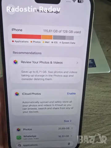 Iphone 14 Pro Max Gold 128GB 100% battery, снимка 5 - Apple iPhone - 55353739