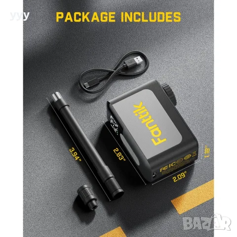 Fanttik X10 Ace Mini Bike Pump , снимка 10 - Компресори - 55428872
