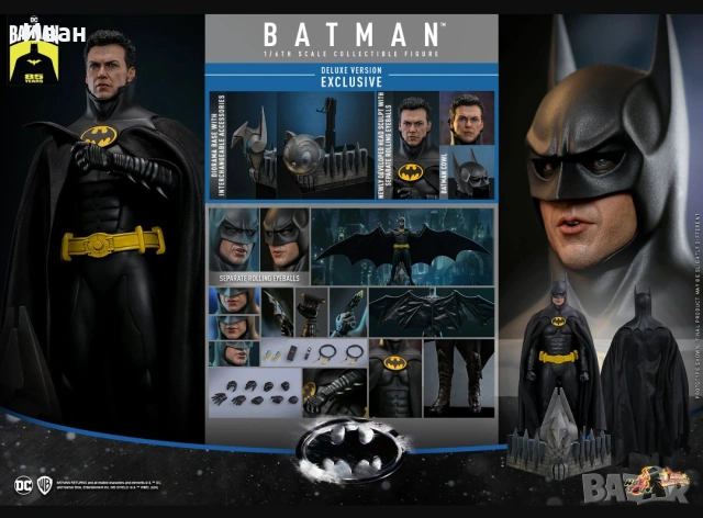 Hot Toys Batman Deluxe edition from movie 1989 и 1992/ Хот Тойс Шедьовър на Батман от филмите, снимка 10 - Колекции - 54093905