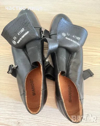 Оригинални кожени обувки BIANCO (Monk Strap) – Естествена кожа, снимка 6 - Дамски ежедневни обувки - 55614564