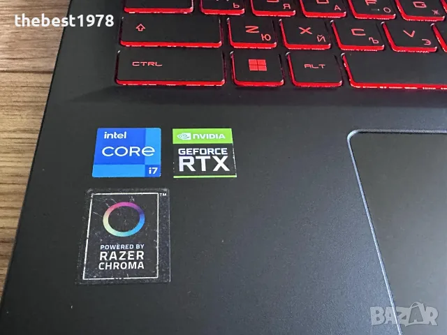 17.3 144Hz MSI Katana GF76`Core i7-11800H/RTX 3050/16GB RAM/512GB SSD/Full HD IPS, снимка 2 - Лаптопи за игри - 55613829