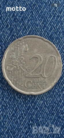 1999 Франция 20 евро цента